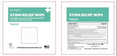 Dosage (Mymedic Sting Relief Wipe)